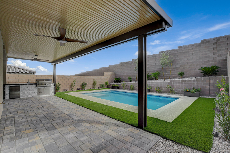 residential pool replastering las vegas desert landscape 1